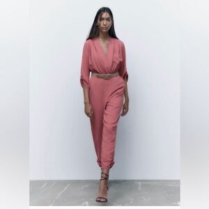NWT Zara Crossover Wrap Jumpsuit